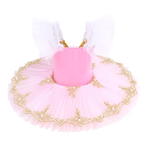 Girls' Skirted Leotard Tutu Dress for Ballet Performance