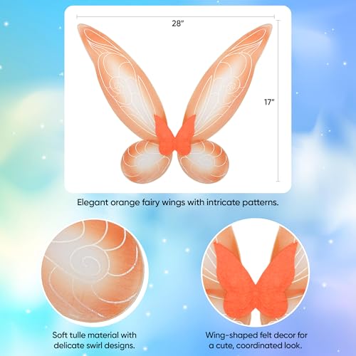 Funcredible Fairy Wings, Crown & Glitter - Halloween Costumes for Women